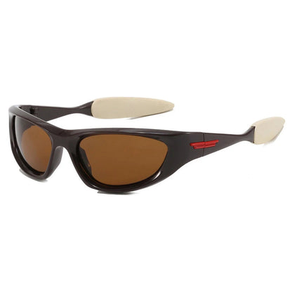 Wrap Around Sports Sunglasses Brand Designer For Unisex - Fashionqueene.com-wrap around sunglasses