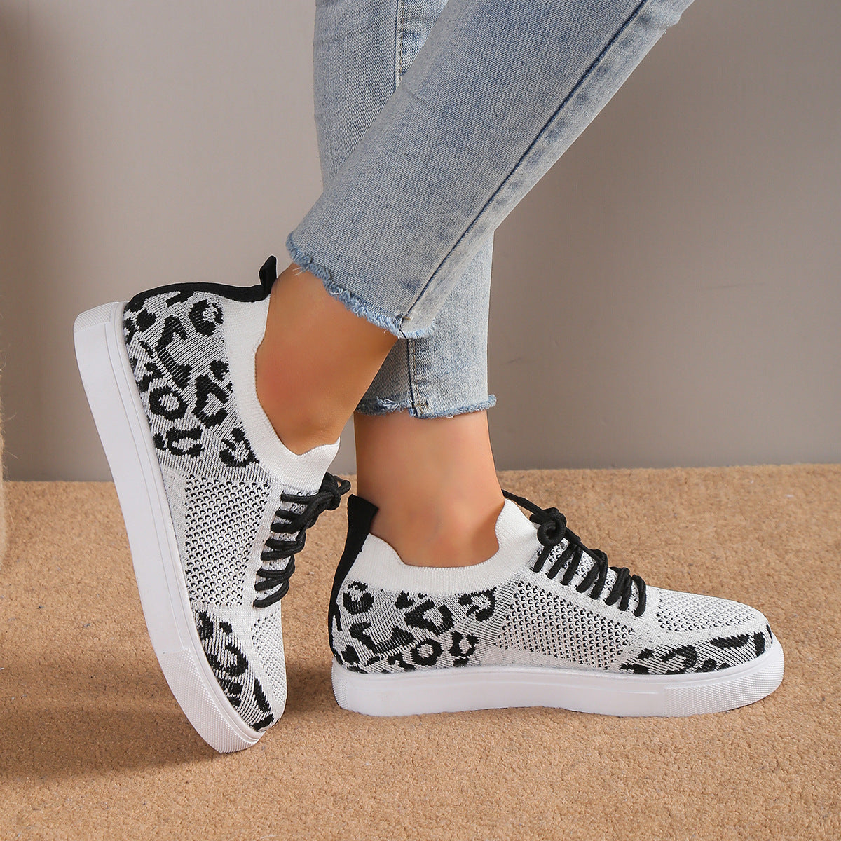 Lace-Up Leopard Flat Sneakers White / 37(US6) White / 38(US7) White / 39(US8) White / 37(US6)-White / 38(US7)-White / 39(US8)-White / 40(US9)-Black / 36(US5)-White / 41(US10)-White / 42(US10.5)-White / 43(US11)-Red / 36(US5)-Red / 37(US6)-Red / 38(US7)-Red / 39(US8)-Red / 40(US9)-Red / 41(US10)-Red / 42(US10.5)-Red / 43(US11)-Black / 37(US6)-Black / 38(US7)-Black / 39(US8)-Black / 40(US9)-Black / 41(US10)-Black / 42(US10.5)-Black / 43(US11)-White / 36(US5)-