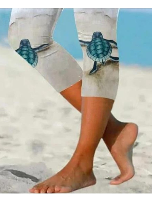 Floral Bliss: Women's Hawaiian Print Ankle-Length Leggings - Soft, Thermal, and Stylish for Everyday Wear Dark Gray Combo / S Dark Gray Combo / M Dark Gray Combo / L Dark Gray Combo / S-Dark Gray Combo / M-Dark Gray Combo / L-Dark Gray Combo / XL-Dark Gray Combo / 2XL-