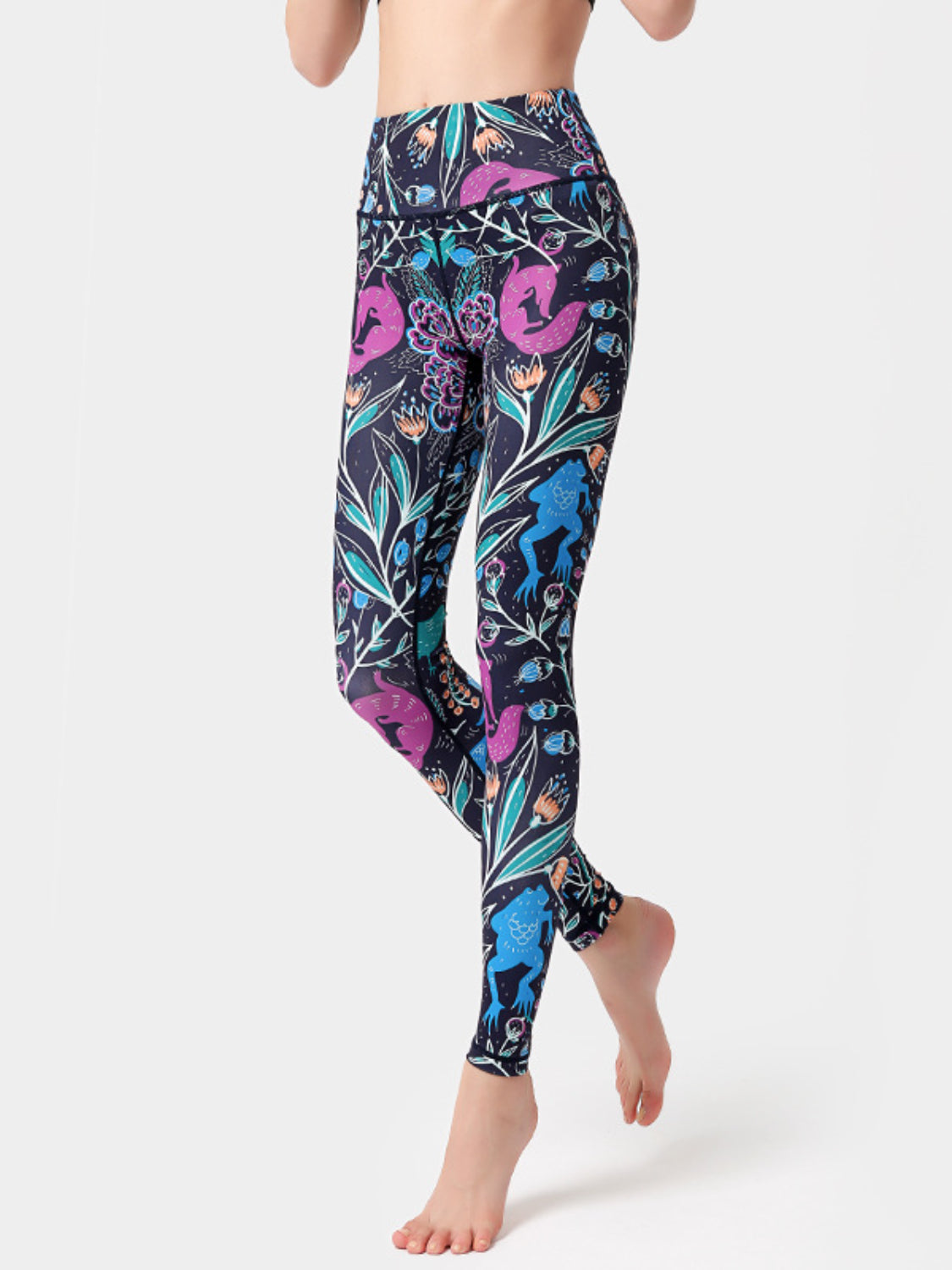 Printed High Waist Active Leggings Purple / L Orange / XL Peacock  Blue / XL Purple / L-Orange / XL-Peacock  Blue / XL-Purple / XL-Orange / M-Peacock  Blue / S-Orange / L-Peacock  Blue / M-Fuchsia Pink / M-Yellow / XL-Peacock  Blue / L-Purple / M-Fuchsia Pink / S-Yellow / S-Fuchsia Pink / XL-Yellow / L-Purple / S-Fuchsia Pink / L-Orange / S-Yellow / M-