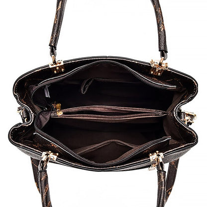 Chic PU Leather Boston Bag - Large Capacity Crossbody & Shoulder Handbag Light maple leaf with red light maple leaf with coffee Light maple leaf with primary color Light maple leaf with red-light maple leaf with coffee-Light maple leaf with primary color-Dark Maple Leaf with Bronze-Dark maple leaf with primary color-Dark maple leaf with red-dark maple leaf with coffee-