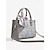 Elegant Women’s PU Leather Crossbody Handbag with Embroidery - Versatile Boston Bag Grey Grey-