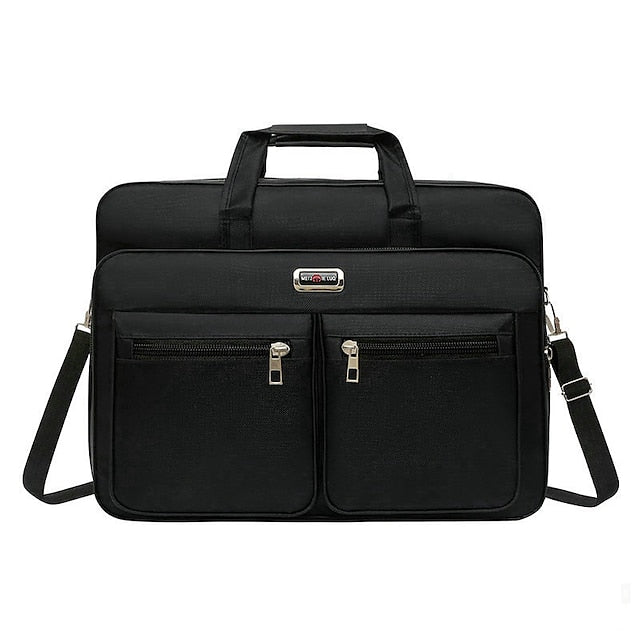 Men's Waterproof Oxford Cloth Crossbody Bag - Lightweight, Stylish Satchel Black / S Black / M (+$0.32) Black / L (+$0.47) Black / S-Black / M (+$0.32)-Black / L (+$0.47)-