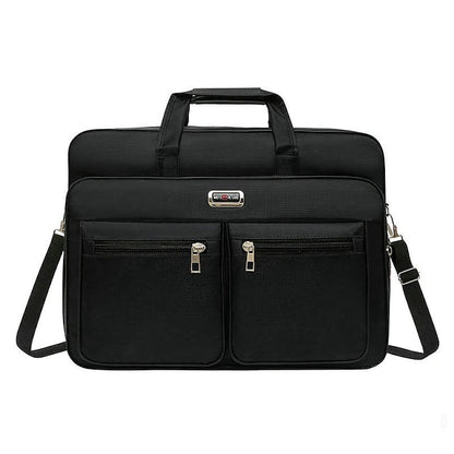 Men's Waterproof Oxford Cloth Crossbody Bag - Lightweight, Stylish Satchel Black / S Black / M (+$0.32) Black / L (+$0.47) Black / S-Black / M (+$0.32)-Black / L (+$0.47)-