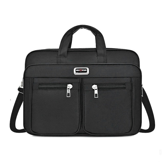 Men's Waterproof Oxford Cloth Crossbody Bag - Lightweight, Stylish Satchel Black / S Black / M (+$0.32) Black / L (+$0.47) Black / S-Black / M (+$0.32)-Black / L (+$0.47)-