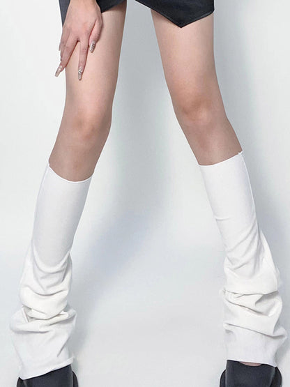 Casual Flared Solid Color Leg Warmers WHITE / One_size BLACK / One_size LIGHT GRAY / One_size WHITE / One_size-BLACK / One_size-LIGHT GRAY / One_size-