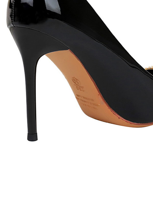 Elegantly Chic Pointed Toe Shallow Cut Split Joint Pumps