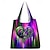 Vibrant Heart Note Tote Bag: Lightweight, Foldable & Stylish for Everyday Use Rainbow Purple Green Rainbow-Purple-Green-