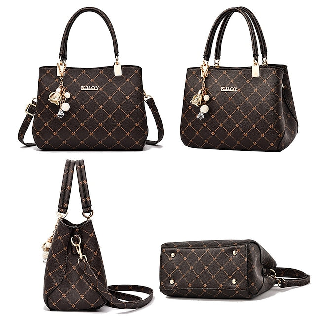 Chic PU Leather Boston Bag - Large Capacity Crossbody & Shoulder Handbag Light maple leaf with red light maple leaf with coffee Light maple leaf with primary color Light maple leaf with red-light maple leaf with coffee-Light maple leaf with primary color-Dark Maple Leaf with Bronze-Dark maple leaf with primary color-Dark maple leaf with red-dark maple leaf with coffee-