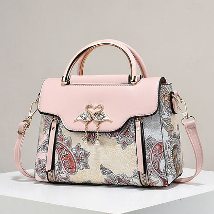 Stylish PU Leather Women's Tote Bag - Versatile Diaper Bag for Everyday Use Black Beige Green Black-Beige-Green-Pink-Purple-Khaki-
