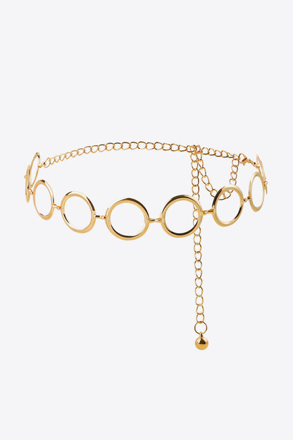 Circle Ring Chain Belt Gold / One Size Gold / One Size-