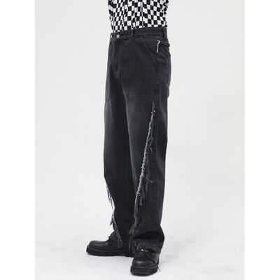 Raw Hem Jeans with Pockets Dark / L Dark / M Dark / S Dark / L-Dark / M-Dark / S-Dark / XL-