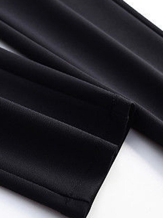 Chic High-Waist Women's Skinny Dress Pants with Pockets Black / S Black / M Black / L Black / S-Black / M-Black / L-Black / XL-Black / 2XL-Black / 3XL-Black / 4XL-