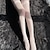 Chic Retro Acrylic Stockings for Women - Perfect for Parties, Cosplay, & Casual Wear Black / One-Size White / One-Size Pink / One-Size Black / One-Size-White / One-Size-Pink / One-Size-Red / One-Size-