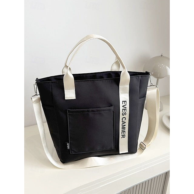 Stylish Women's Corduroy & Nylon Crossbody Hobo Bag - Versatile Multi-Pocket Shoulder Bag Black Beige Green Black-Beige-Green-Blue-