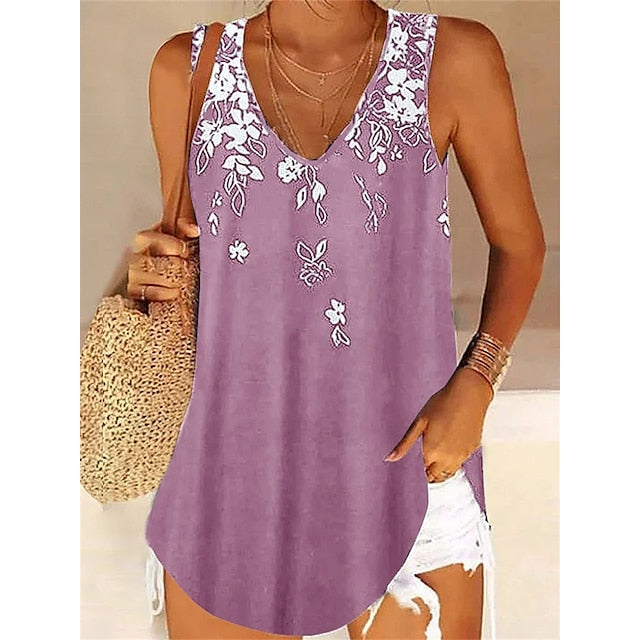 Floral V-Neck Sleeveless Camisole Tank Top for Women – Casual Comfort Blue / S Blue / M Blue / L Blue / S-Blue / M-Blue / L-Blue / XL-Blue / 2XL-Sky Blue / S-Sky Blue / M-Sky Blue / L-Sky Blue / XL-Sky Blue / 2XL-Pink / S-Pink / M-Pink / L-Pink / XL-Pink / 2XL-Green / S-Green / M-Green / L-Green / XL-Green / 2XL-