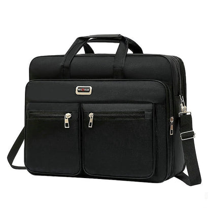 Men's Waterproof Oxford Cloth Crossbody Bag - Lightweight, Stylish Satchel Black / S Black / M (+$0.32) Black / L (+$0.47) Black / S-Black / M (+$0.32)-Black / L (+$0.47)-
