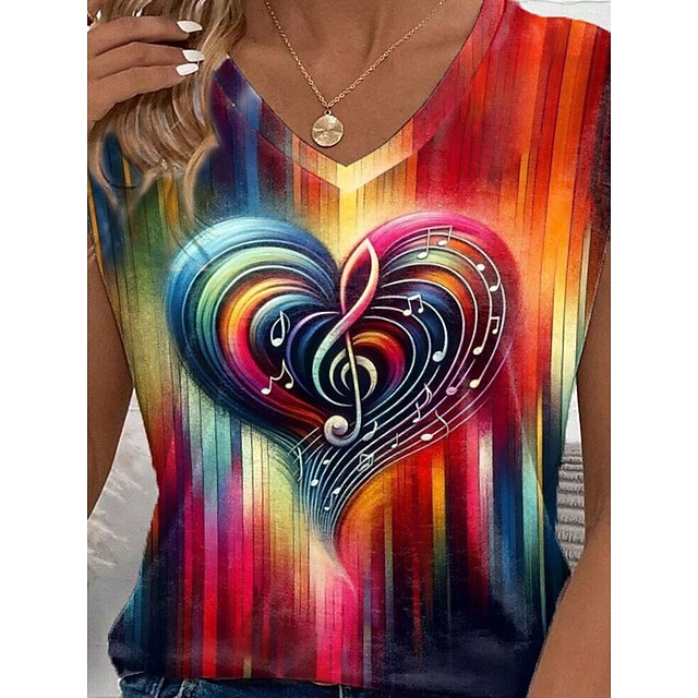 Vibrant Heart Note Tote Bag: Lightweight, Foldable & Stylish for Everyday Use Rainbow Purple Green Rainbow-Purple-Green-