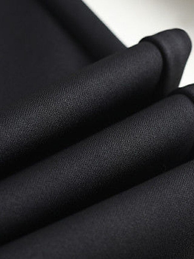 Chic High-Waist Women's Skinny Dress Pants with Pockets Black / S Black / M Black / L Black / S-Black / M-Black / L-Black / XL-Black / 2XL-Black / 3XL-Black / 4XL-