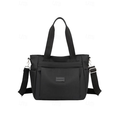 Stylish Waterproof Nylon Tote and Crossbody Bag with Multiple Pockets Light Pink Green Light Green Light Pink-Green-Light Green-Light Purple-Khaki-Grey-Blue-Black-