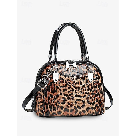 Chic Multi-Carry PU Leather Handbag: Stylish Boston Shoulder & Crossbody Bag Brown Khaki Black Brown-Khaki-Black-Coffee-Grey-