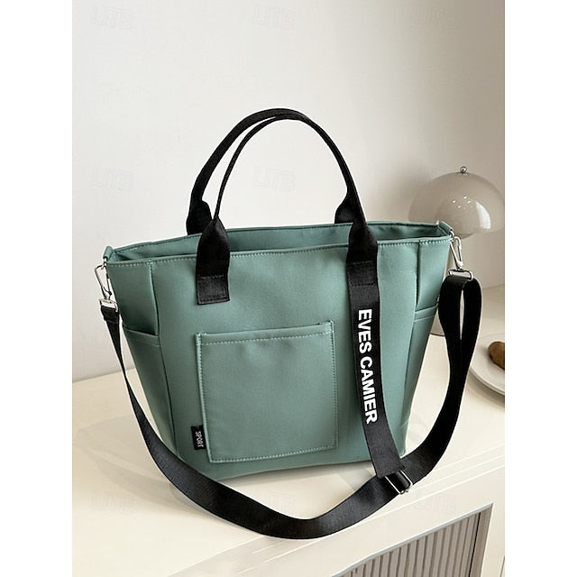 Stylish Women's Corduroy & Nylon Crossbody Hobo Bag - Versatile Multi-Pocket Shoulder Bag Black Beige Green Black-Beige-Green-Blue-