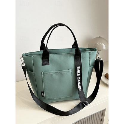 Stylish Women's Corduroy & Nylon Crossbody Hobo Bag - Versatile Multi-Pocket Shoulder Bag Black Beige Green Black-Beige-Green-Blue-