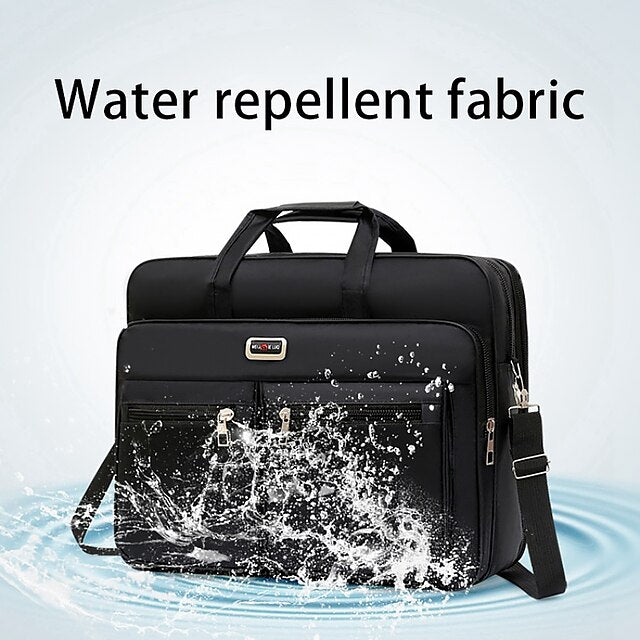 Men's Waterproof Oxford Cloth Crossbody Bag - Lightweight, Stylish Satchel Black / S Black / M (+$0.32) Black / L (+$0.47) Black / S-Black / M (+$0.32)-Black / L (+$0.47)-