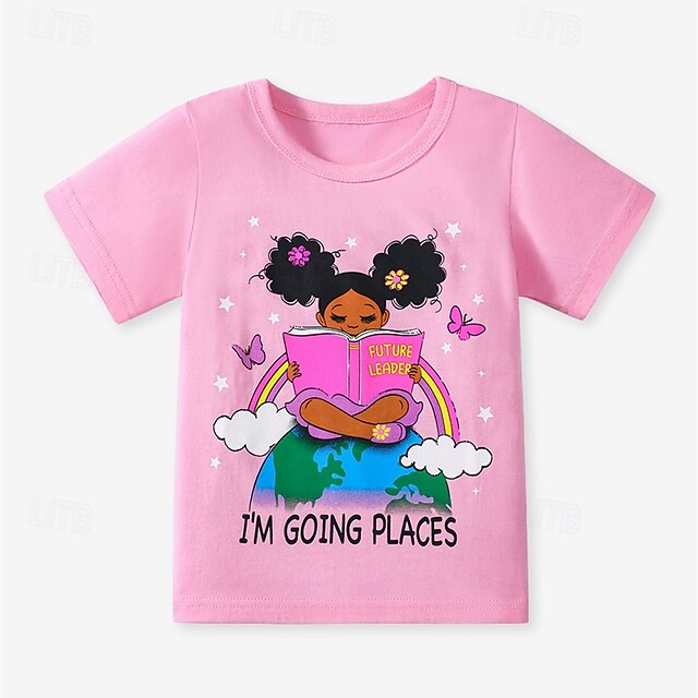 Colorful Comfort: 3-Piece Girls' Crew Neck Cotton Tee Set in Rose Red, Blue & Pink Rose Red+Blue+Pink / 4 Years(110cm) Rose Red+Blue+Pink / 4-5 Years(120cm) Rose Red+Blue+Pink / 5-6 Years(130cm) Rose Red+Blue+Pink / 4 Years(110cm)-Rose Red+Blue+Pink / 4-5 Years(120cm)-Rose Red+Blue+Pink / 5-6 Years(130cm)-Rose Red+Blue+Pink / 7-8 Years(140cm)-