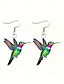 Elegant Hummingbird Acrylic Hoop Earrings for Women 1# 2# 3# 1#-2#-3#-4#-5#-6#-7#-