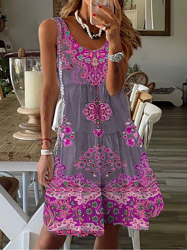 Stylish Women's Mini Casual T-Shirt Dress - Perfect for Vacation and Daily Wear Maroon / S Maroon / M Maroon / L Maroon / S-Maroon / M-Maroon / L-Maroon / XL-Maroon / 2XL-Pink / S-Pink / M-Pink / L-Pink / XL-Pink / 2XL-Blue / S-Blue / M-Blue / L-Blue / XL-Blue / 2XL-