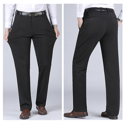 Men's Classic High-Waisted Soft Business Dress Pants Black / 31 Black / 32 Black / 33 Black / 31-Black / 32-Black / 33-Black / 34-Black / 35-Royal Blue / 31-Royal Blue / 32-Royal Blue / 33-Royal Blue / 34-Royal Blue / 35-Dark Gray / 31-Dark Gray / 32-Dark Gray / 33-Dark Gray / 34-Dark Gray / 35-Dark Blue / 31-Dark Blue / 32-Dark Blue / 33-Dark Blue / 34-Dark Blue / 35-Light Grey / 31-Light Grey / 32-Light Grey / 33-Light Grey / 34-Light Grey / 35-Khaki / 31-Khaki / 32-Khaki / 33-Khaki / 34-Khaki / 35-