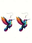 Elegant Hummingbird Acrylic Hoop Earrings for Women 1# 2# 3# 1#-2#-3#-4#-5#-6#-7#-