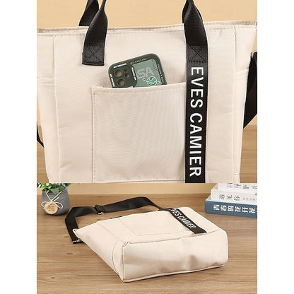 Stylish Women's Corduroy & Nylon Crossbody Hobo Bag - Versatile Multi-Pocket Shoulder Bag Black Beige Green Black-Beige-Green-Blue-