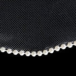 Elegant Two-Tier Classic Tulle Wedding Veil -Shoulder Length, Pure Color Design for a Timeless Touch Ivory Ivory-