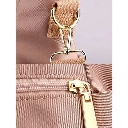 Stylish Waterproof Nylon Tote and Crossbody Bag with Multiple Pockets Light Pink Green Light Green Light Pink-Green-Light Green-Light Purple-Khaki-Grey-Blue-Black-