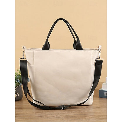 Stylish Women's Corduroy & Nylon Crossbody Hobo Bag - Versatile Multi-Pocket Shoulder Bag Black Beige Green Black-Beige-Green-Blue-