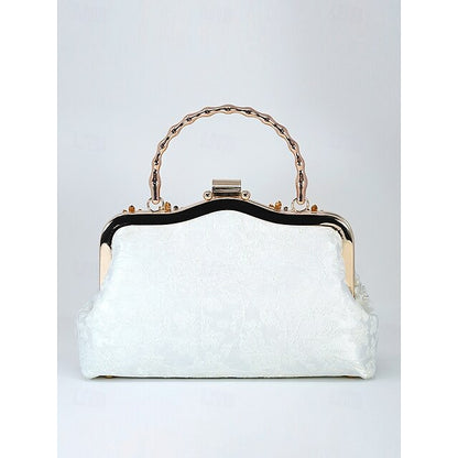 Elegance in Every Detail: Women's Beaded Clutch & Multi-Carry Evening Bag White Black / White Black White-Black / White-Black-