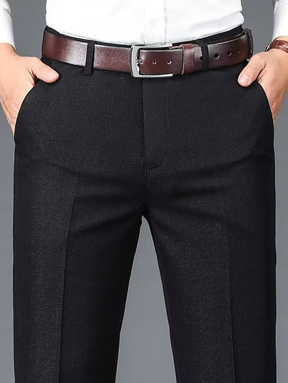 Men's Casual Dress Pants - Breathable Comfort Suit Trousers for Daily Wear Khaki / 31 Khaki / 32 Khaki / 33 Khaki / 31-Khaki / 32-Khaki / 33-Khaki / 34-Khaki / 35-Khaki / 36-Light Grey / 31-Light Grey / 32-Light Grey / 33-Light Grey / 34-Light Grey / 35-Light Grey / 36-Blue / 31-Blue / 32-Blue / 33-Blue / 34-Blue / 35-Blue / 36-