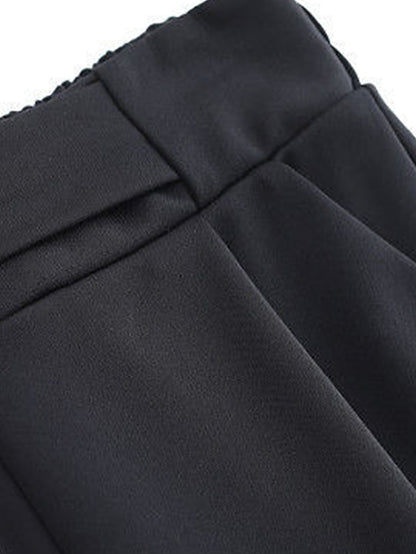 Chic High-Waist Women's Skinny Dress Pants with Pockets Black / S Black / M Black / L Black / S-Black / M-Black / L-Black / XL-Black / 2XL-Black / 3XL-Black / 4XL-