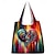 Vibrant Heart Note Tote Bag: Lightweight, Foldable & Stylish for Everyday Use Rainbow Purple Green Rainbow-Purple-Green-