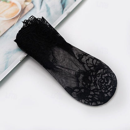 Chic Comfort: Breathable Solid Color Lace Socks for Effortless Style Pattern 3 / Simple packaging Pattern 1 / Simple packaging Pattern 2 / Simple packaging Pattern 3 / Simple packaging-Pattern 1 / Simple packaging-Pattern 2 / Simple packaging-Pattern 4 / Simple packaging-Pattern 5 / Simple packaging-