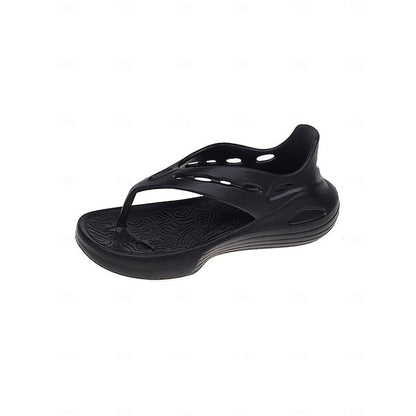 Trendy Women's Wedge Sandals - Versatile Black & White Casual Loafers