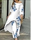Chic Floral Butterfly Print Shirt & Pants Set – Perfect for Casual Holidays and Streetwear Light Blue