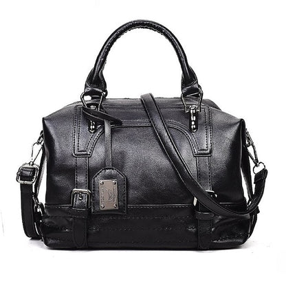 Chic Women's Top Handle Bag - Office-Ready Elegance in Black, Blushing Pink, Brown, and Gray Brown Black Gray Brown-Black-Gray-Pink-