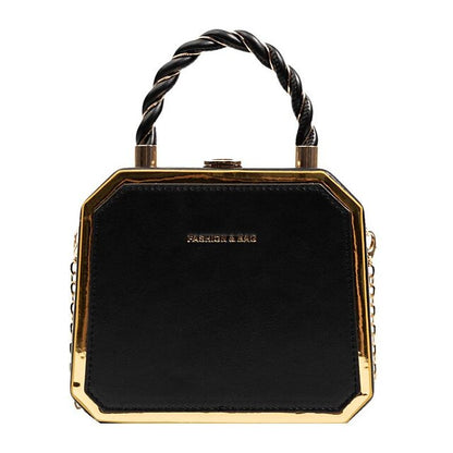 Chic & Versatile Women's PU Leather Crossbody Handbag - Waterproof Daily Style with Chain Detail Beige Pink Dark Green Beige-Pink-Dark Green-Brown-Green-Black-