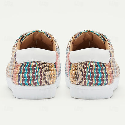Stylish Breathable Men's Sneakers - Slip-Resistant PU Leather & Nylon for Comfortable