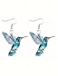 Elegant Hummingbird Acrylic Hoop Earrings for Women 1# 2# 3# 1#-2#-3#-4#-5#-6#-7#-