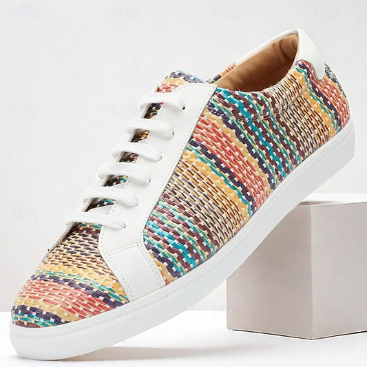 Stylish Breathable Men's Sneakers - Slip-Resistant PU Leather & Nylon for Comfortable White / US7 / EU39 / UK6 / CN39 White / US7.5 / EU39 / UK6.5 / CN40 White / US8 / EU40 / UK7 / CN41 White / US7 / EU39 / UK6 / CN39-White / US7.5 / EU39 / UK6.5 / CN40-White / US8 / EU40 / UK7 / CN41-White / US8.5-9 / EU41 / UK7.5-8 / CN42-White / US9.5 / EU42 / UK8.5 / CN43-White / US10 / EU43 / UK9 / CN44-